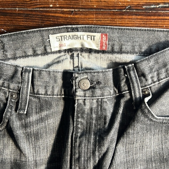 Levi’s Y2K 505 Black/Gray Mens 33x34 - Picture 3 of 6